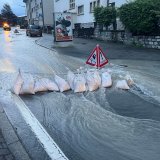 La rupture d'une canalisation a entrainé la fermeture du secteur de la rue de Lausanne